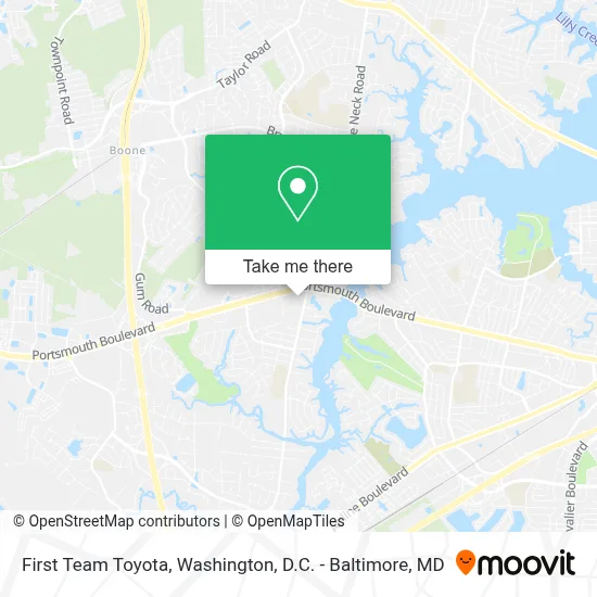 First Team Toyota map
