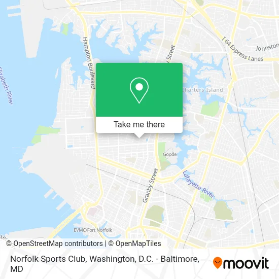 Norfolk Sports Club map
