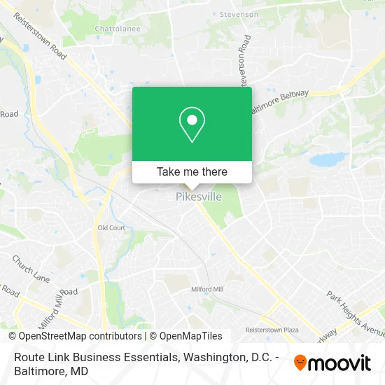 Route Link Business Essentials map