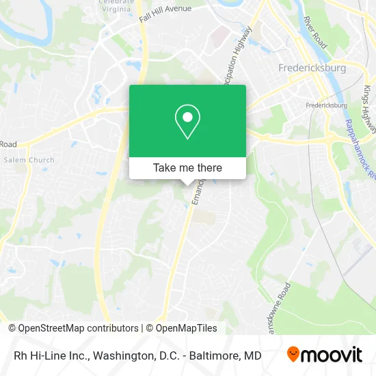 Rh Hi-Line Inc. map