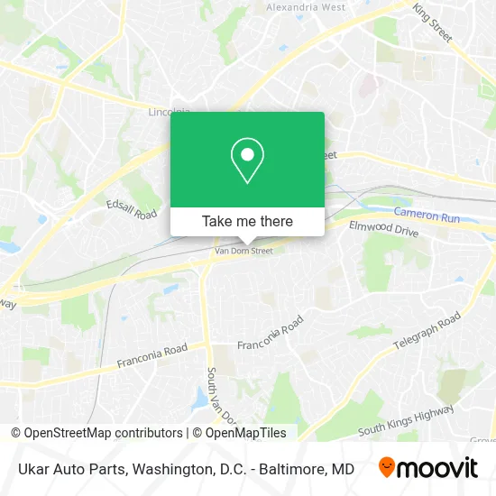 Ukar Auto Parts map