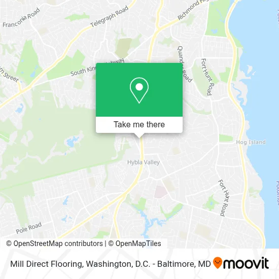 Mill Direct Flooring map