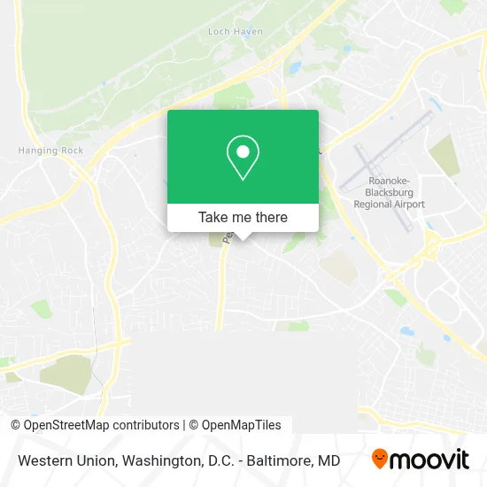 Western Union map