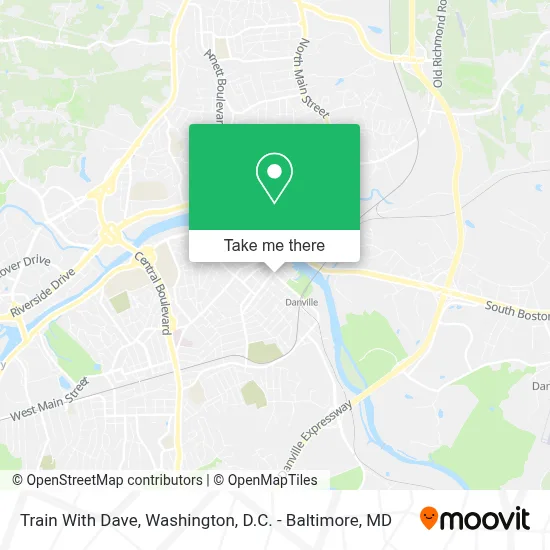 Train With Dave map