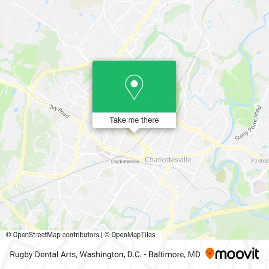Rugby Dental Arts map