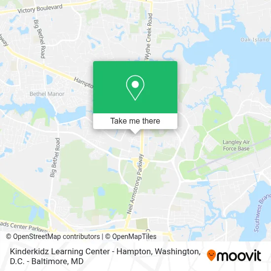 Kinderkidz Learning Center - Hampton map