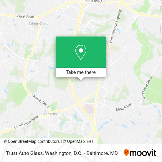 Trust Auto Glass map