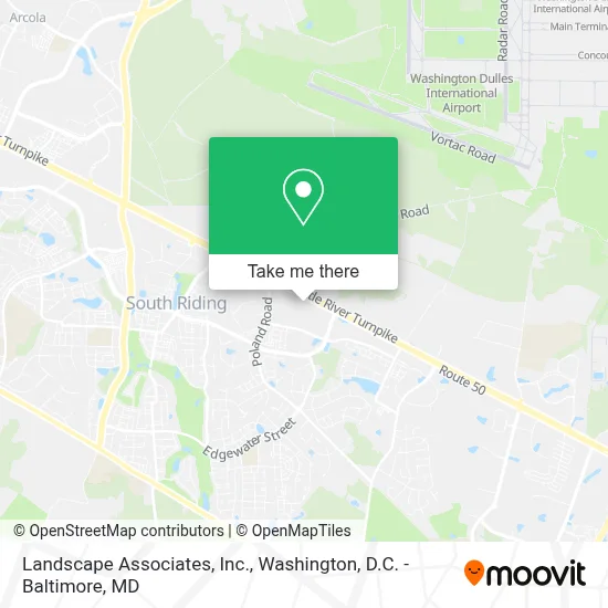 Landscape Associates, Inc. map