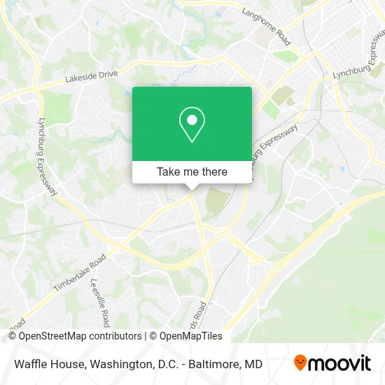 Waffle House map