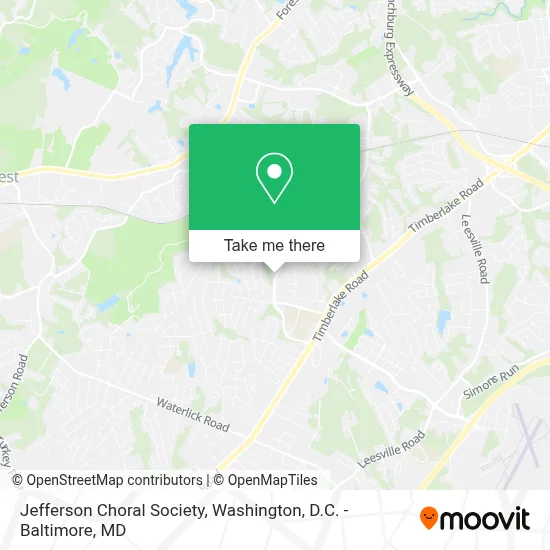 Jefferson Choral Society map