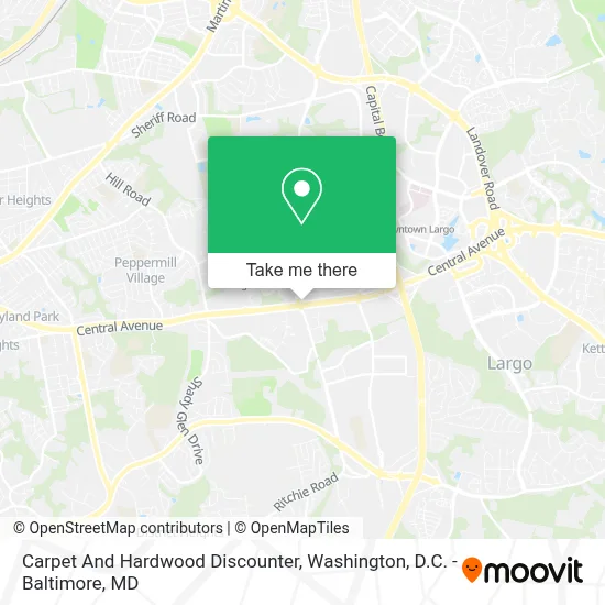 Carpet And Hardwood Discounter map