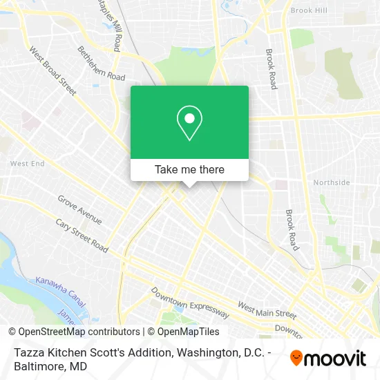 Tazza Kitchen Scott's Addition map