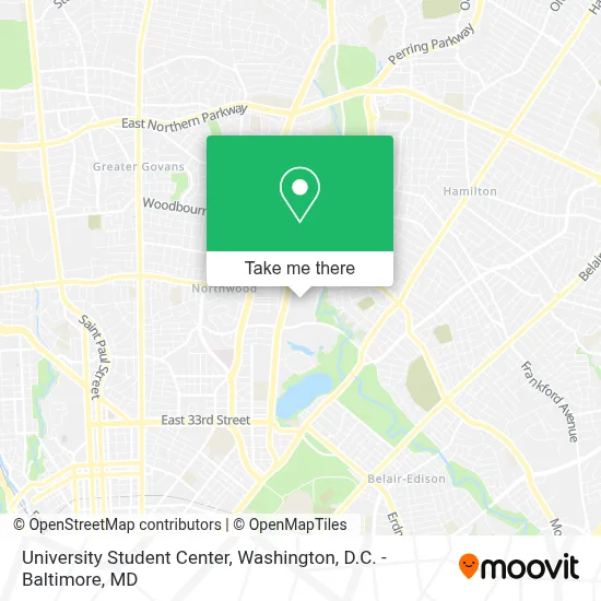 University Student Center map