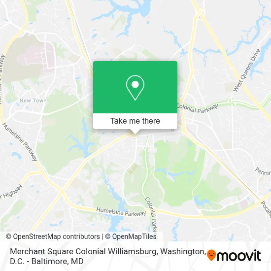 Merchant Square Colonial Williamsburg map
