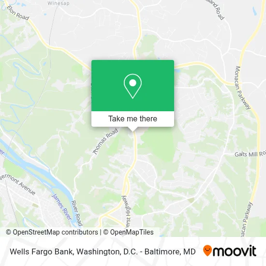 Wells Fargo Bank map