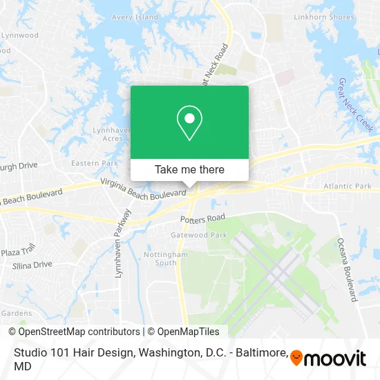 Studio 101 Hair Design map