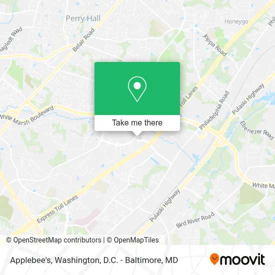 Applebee's map