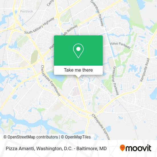 Pizza Amanti map