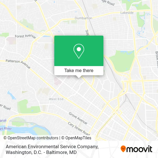 American Environmental Service Company map