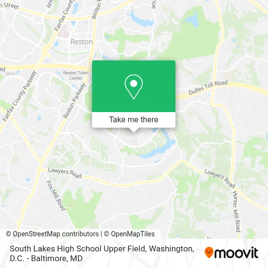 South Lakes High School Upper Field map