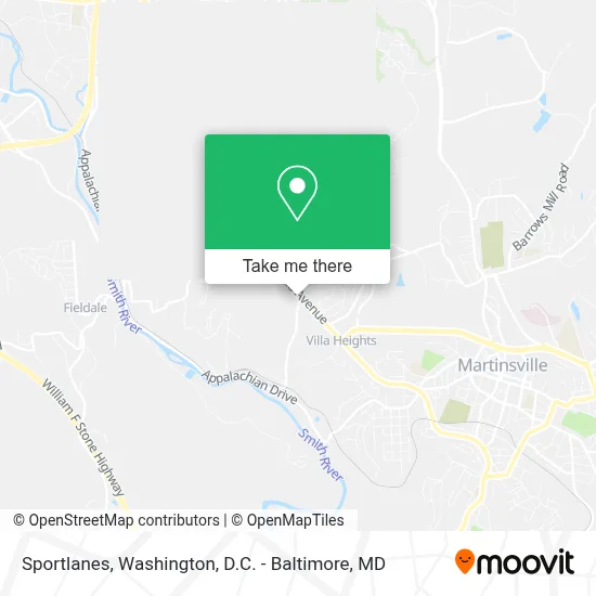 Sportlanes map
