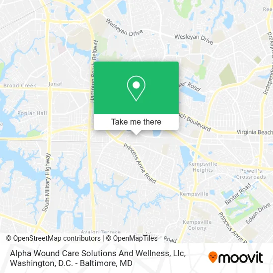 Alpha Wound Care Solutions And Wellness, Llc map