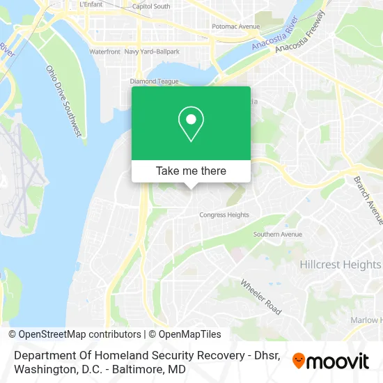 Department Of Homeland Security Recovery - Dhsr map