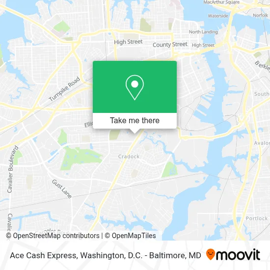 Ace Cash Express map