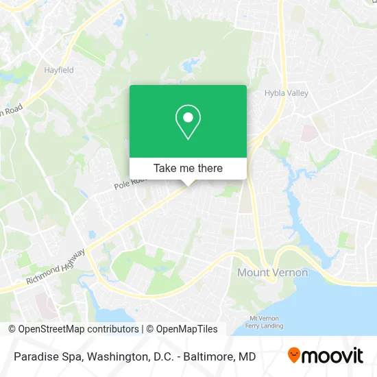 Paradise Spa map