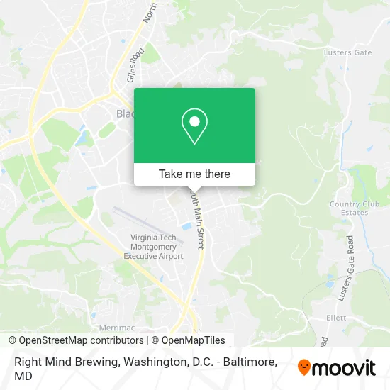 Right Mind Brewing map