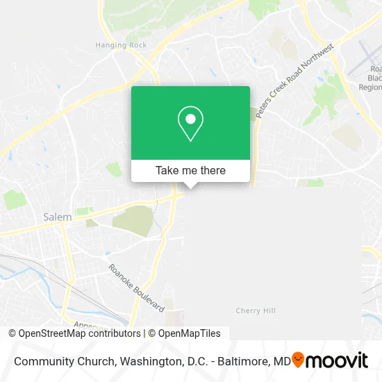 Community Church map
