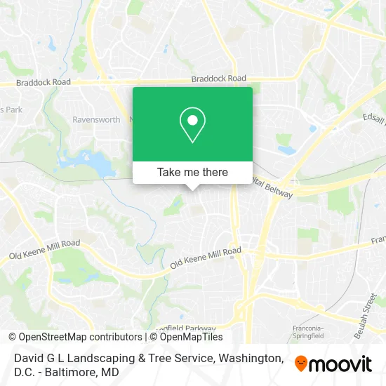 David G L Landscaping & Tree Service map