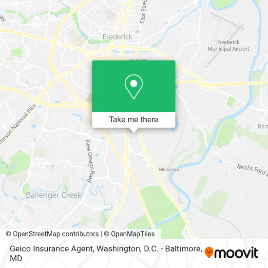 Geico Insurance Agent map