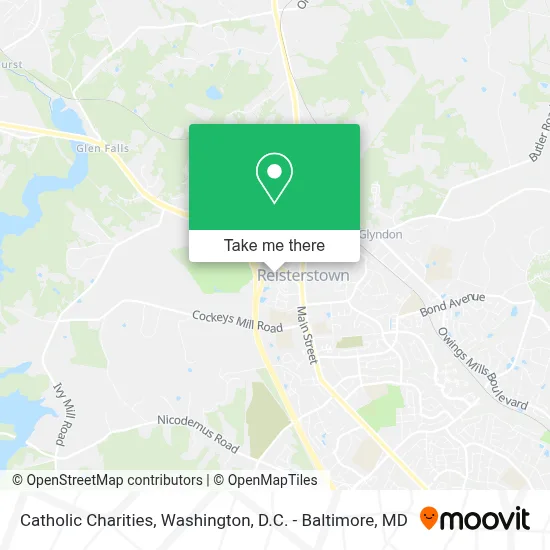 Catholic Charities map