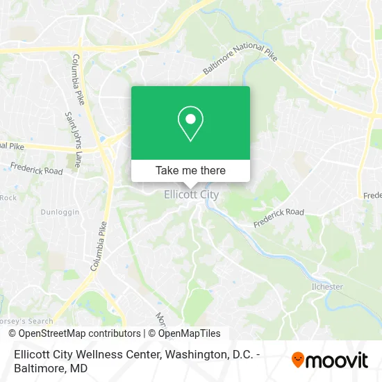 Ellicott City Wellness Center map