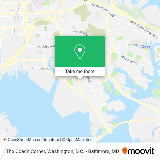 The Coach Corner map