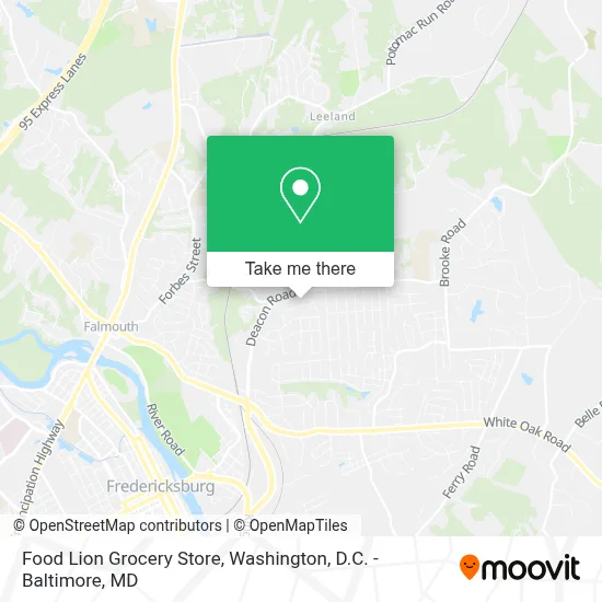 Food Lion Grocery Store map