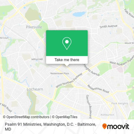 Psalm 91 Ministries map