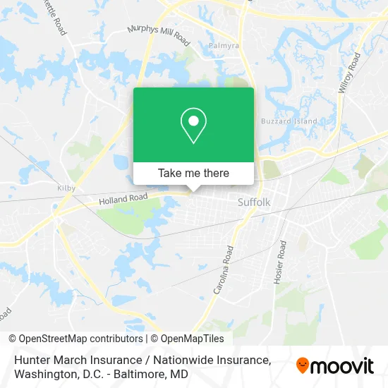 Hunter March Insurance / Nationwide Insurance map