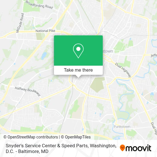 Snyder's Service Center & Speed Parts map