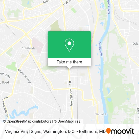 Virginia Vinyl Signs map