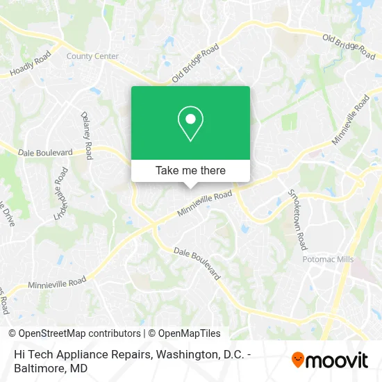 Hi Tech Appliance Repairs map