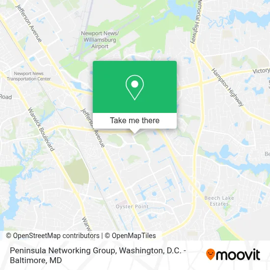Peninsula Networking Group map