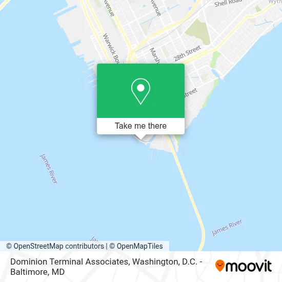Dominion Terminal Associates map