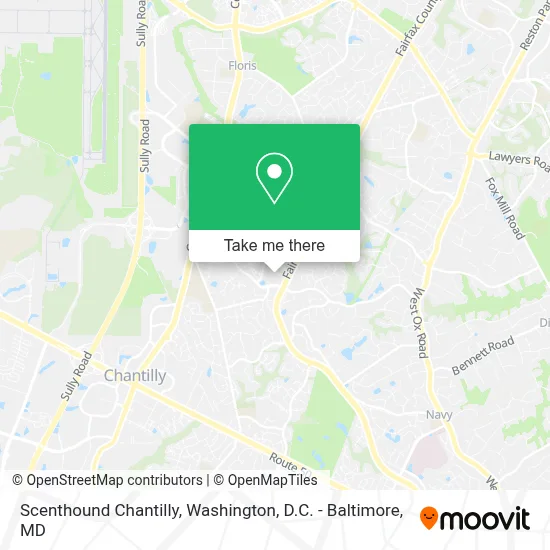 Scenthound Chantilly map