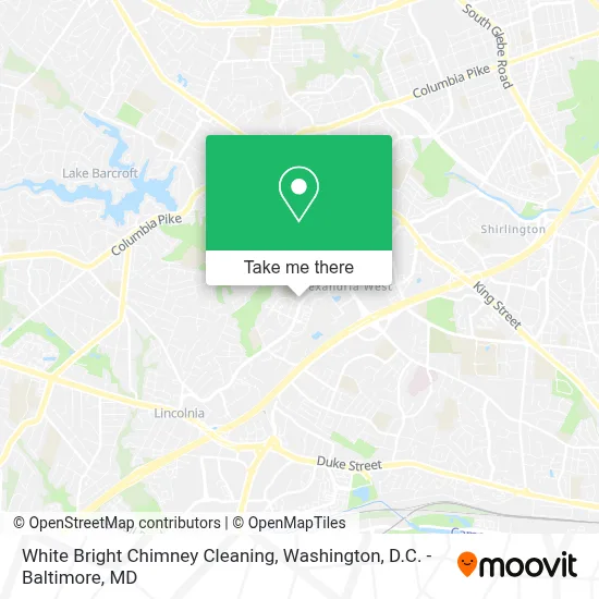 White Bright Chimney Cleaning map