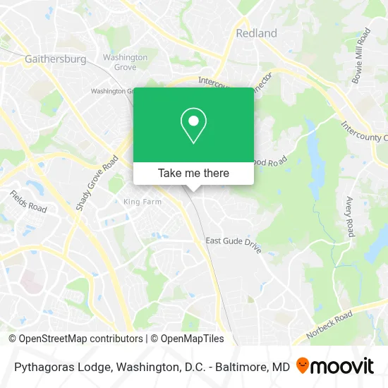 Pythagoras Lodge map