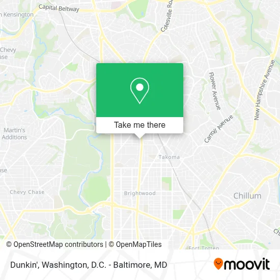 Dunkin' map