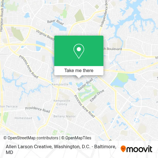 Allen Larson Creative map