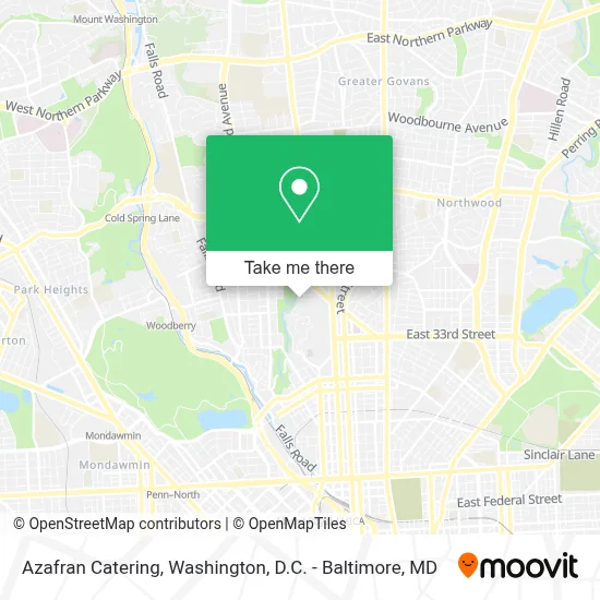 Azafran Catering map
